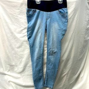 Oh mamma faded maternity skinny leg pants sz M
